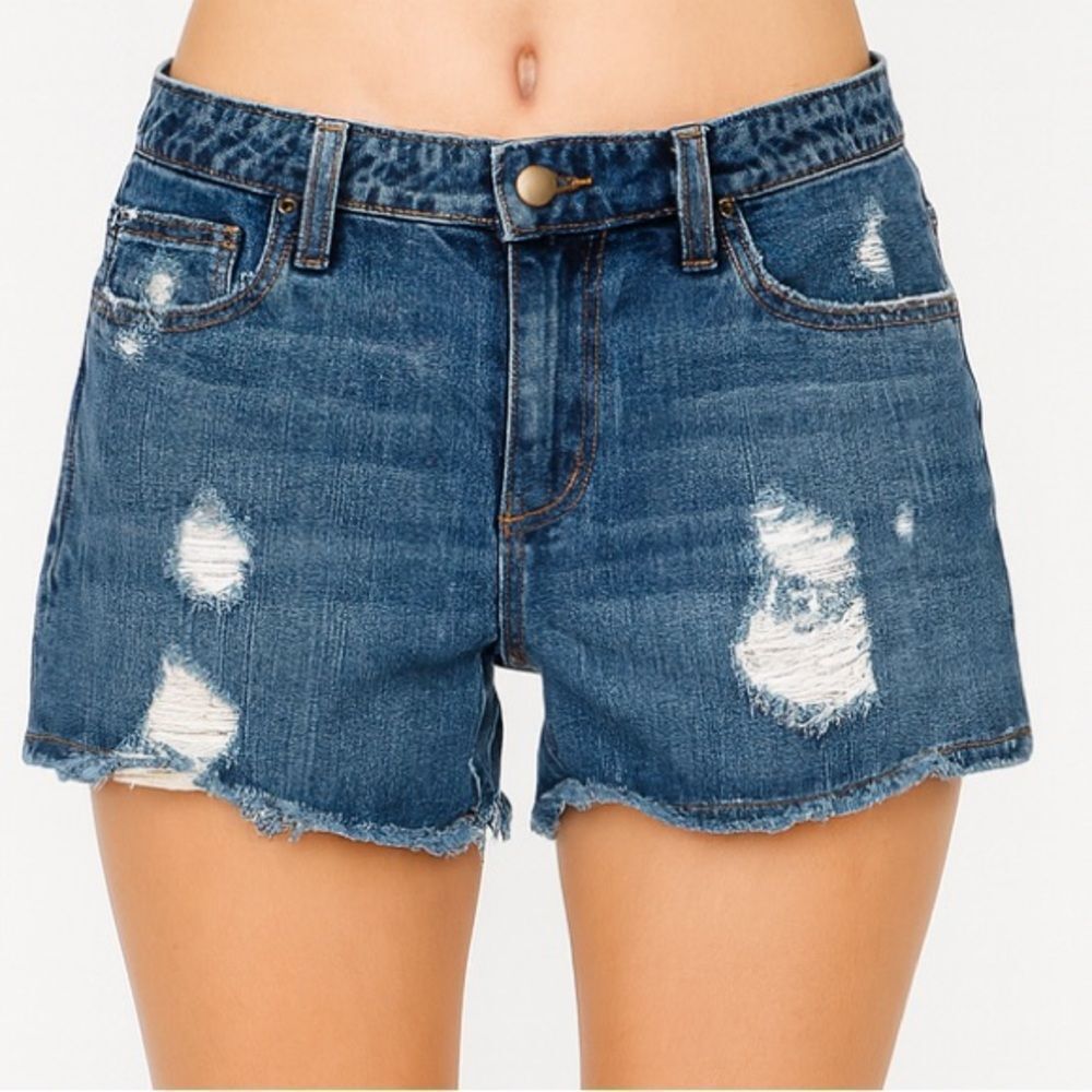 Joe’s Jeans Designer Distressed Blue Denim Shorts